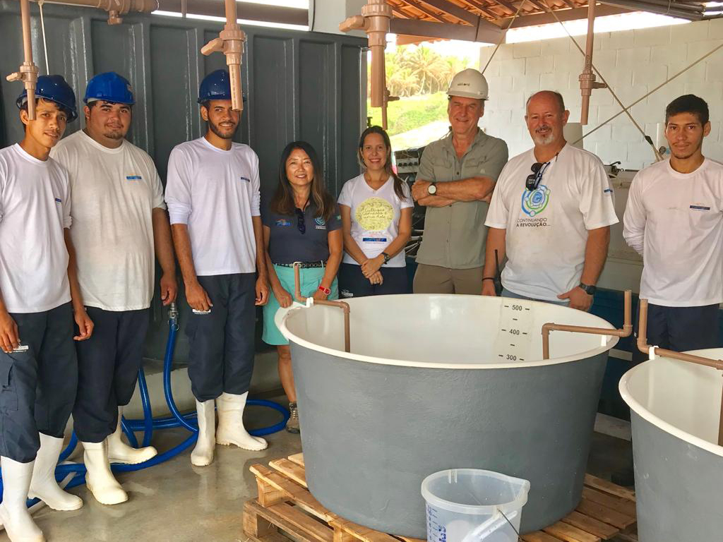 Equipe da Camanor na Larvicultura